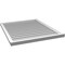 Ekena Millwork Vertical Surface Mount PVC Gable Vent: Functional, w/ 2"W x 2"P Brickmould Sill Frame, 34"W x 40"H GVPVE34X4003SF - alternate 3